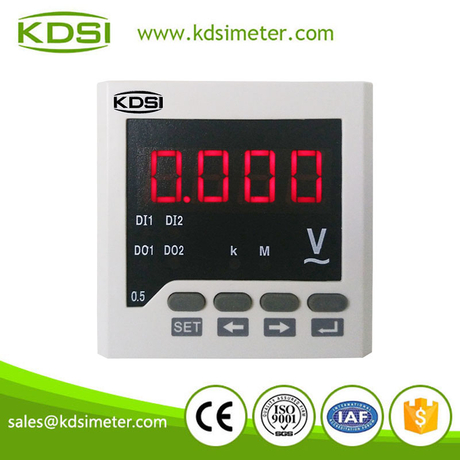 开孔68*68 AC380V 数显交流电压表 智能仪表 可编程 