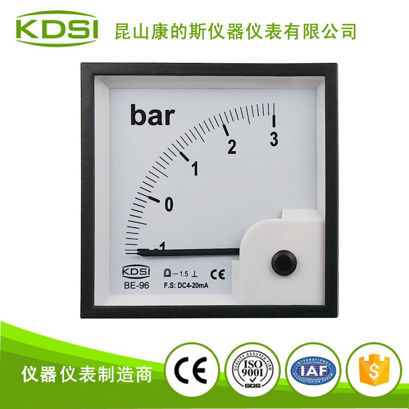指针式直流电流表BE-96 DC4-20mA -1-3bar