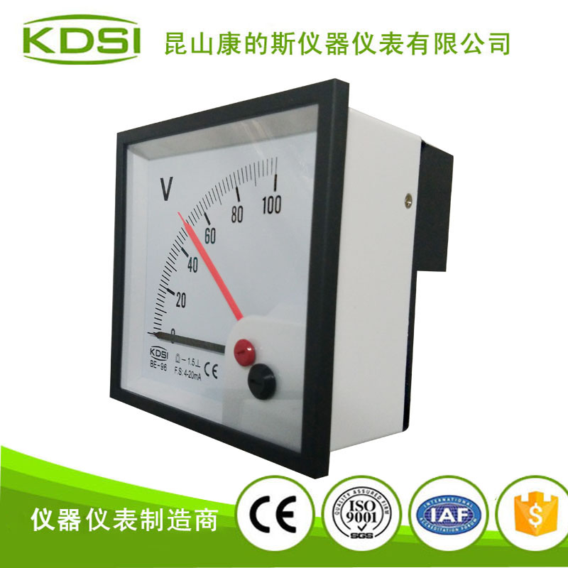 指针式双针直流电流必一·运动(BSports)官方网站
 BE-96 4-20mA 100V-1