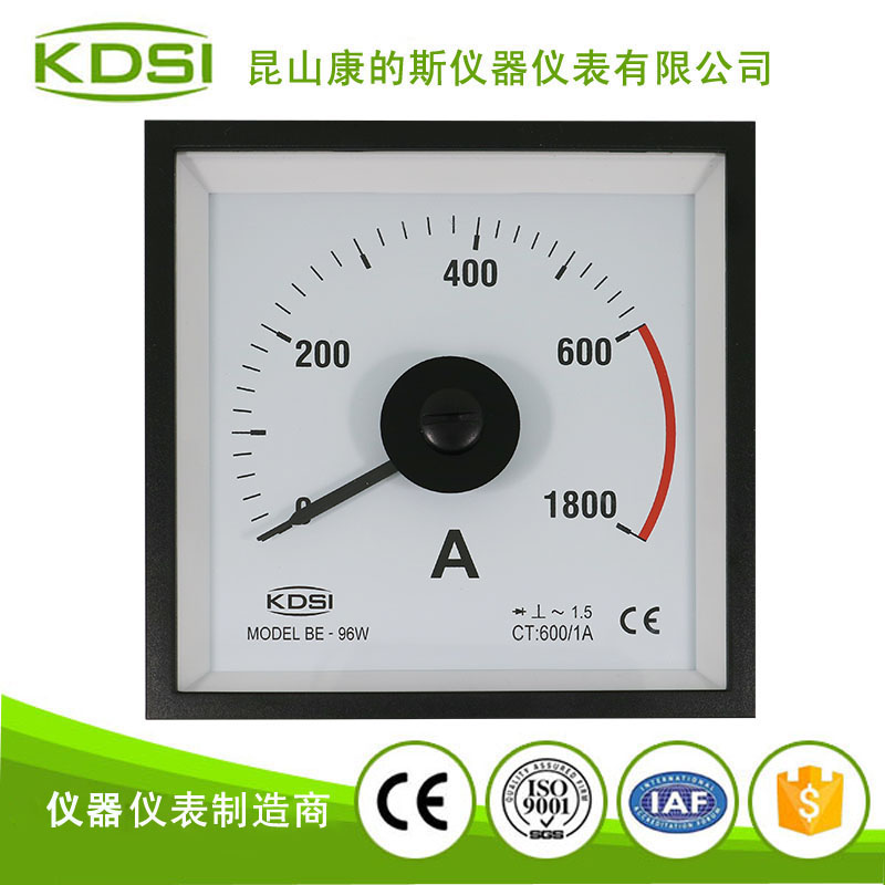 指针式交流电流表BE-96W AC600-1A 3倍