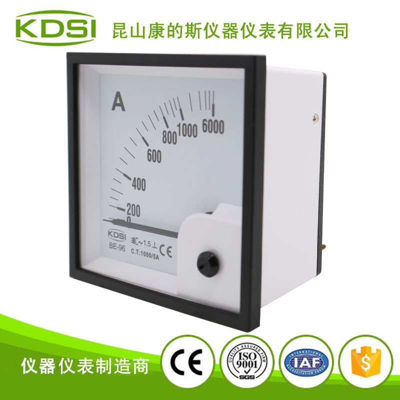 指针式交流电流表 BE-96 AC1000-5A 6倍-2