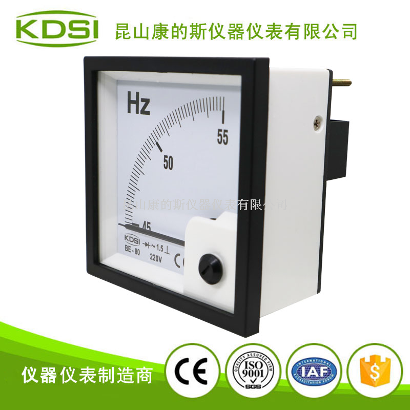指针式频率表BE-80 45-55HZ 220V-2