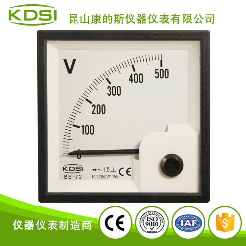 指针式整流型交流电压表 BE-72 AC500V 380V/115V