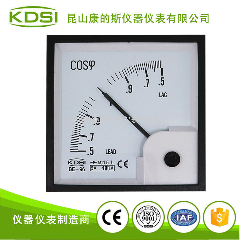 指针式功率因素表BE-96 COA 5A 440V