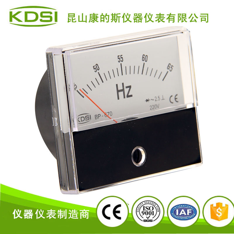 指针式频率表BP-670 45-65HZ 220V-1