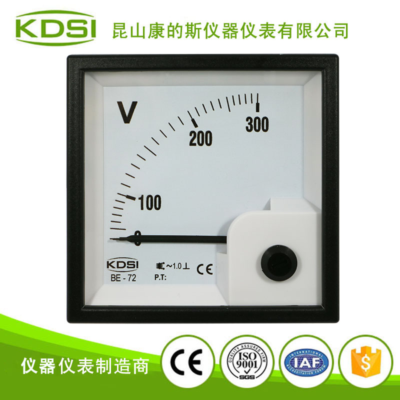 指针式交流电压表BE-72 AC300V 1.0级