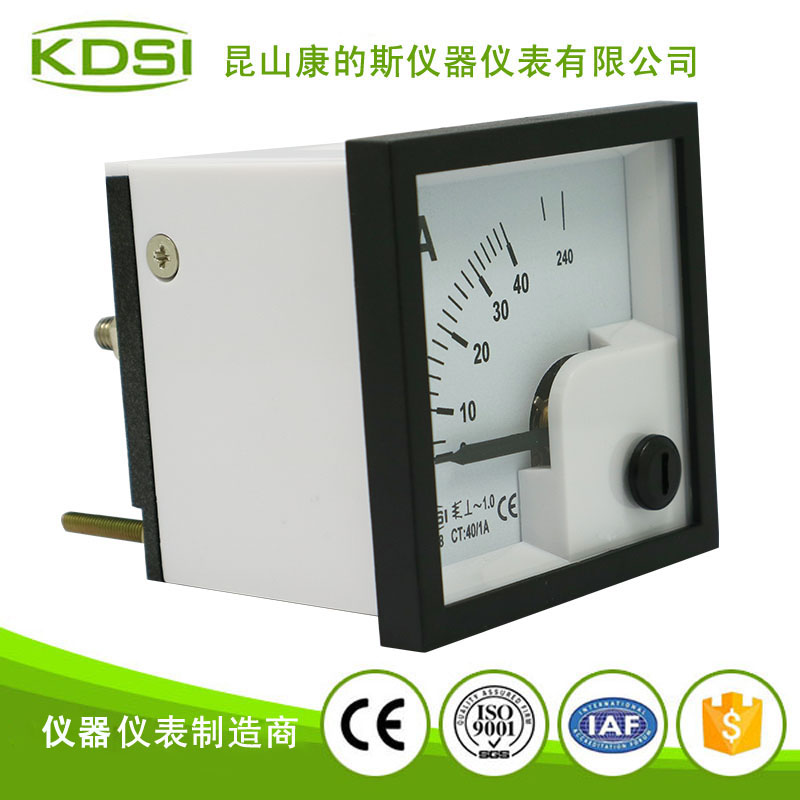 指针式配电柜电流表BE-48 AC40-1A 6倍1级-2