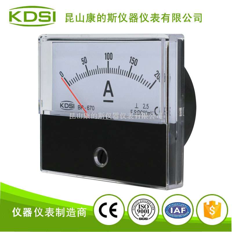 指针式直流电流表BP-670 DC60mV200A-2