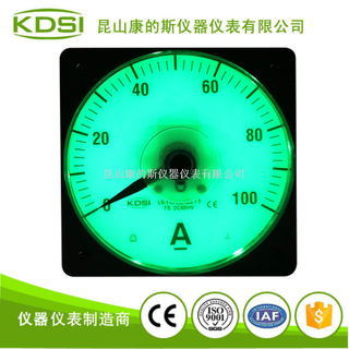 指针式广角度电流表 LS-110 DC60mV 100A绿色背光