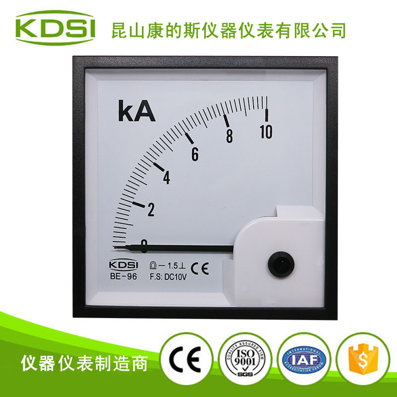 指针式直流电压电流表 电压电流测量表头BE-96 DC10V 10KA