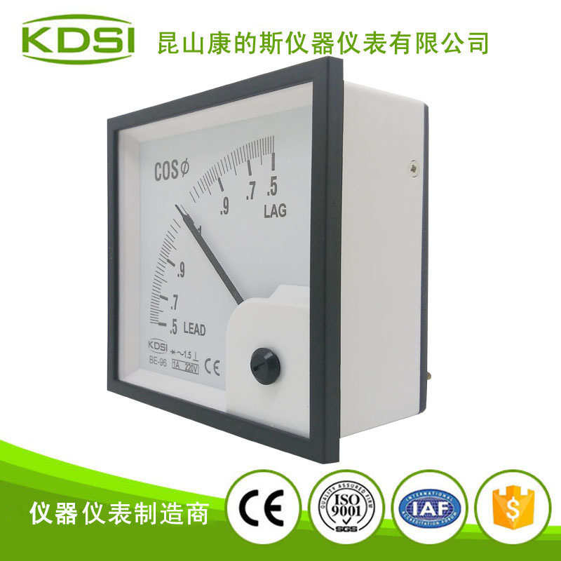 指针式功率因数表 BE-96 COS 1A 220V 单相-2