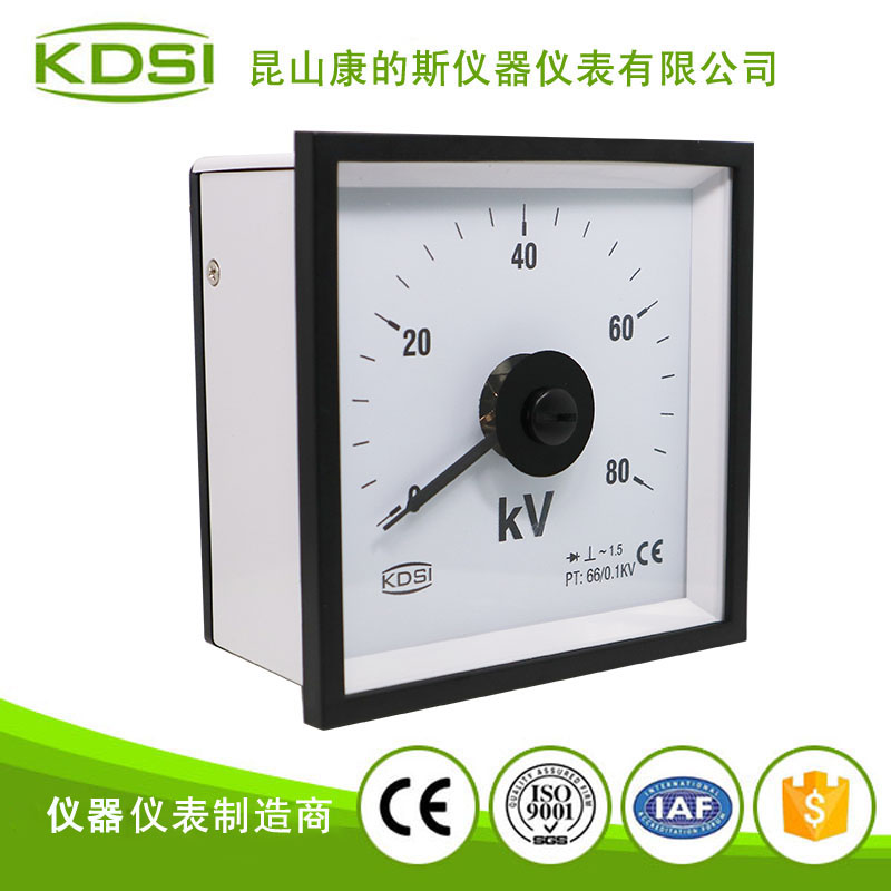 指针式交流伏特表头 BE-96W 80KV 66-0.1KV-1