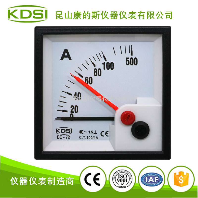 双指针交流电流表BE-72 AC100-1A 5倍