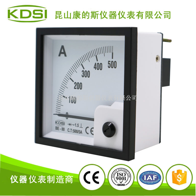 指针式交流电流表BE-80 AC500-5A整流式-2