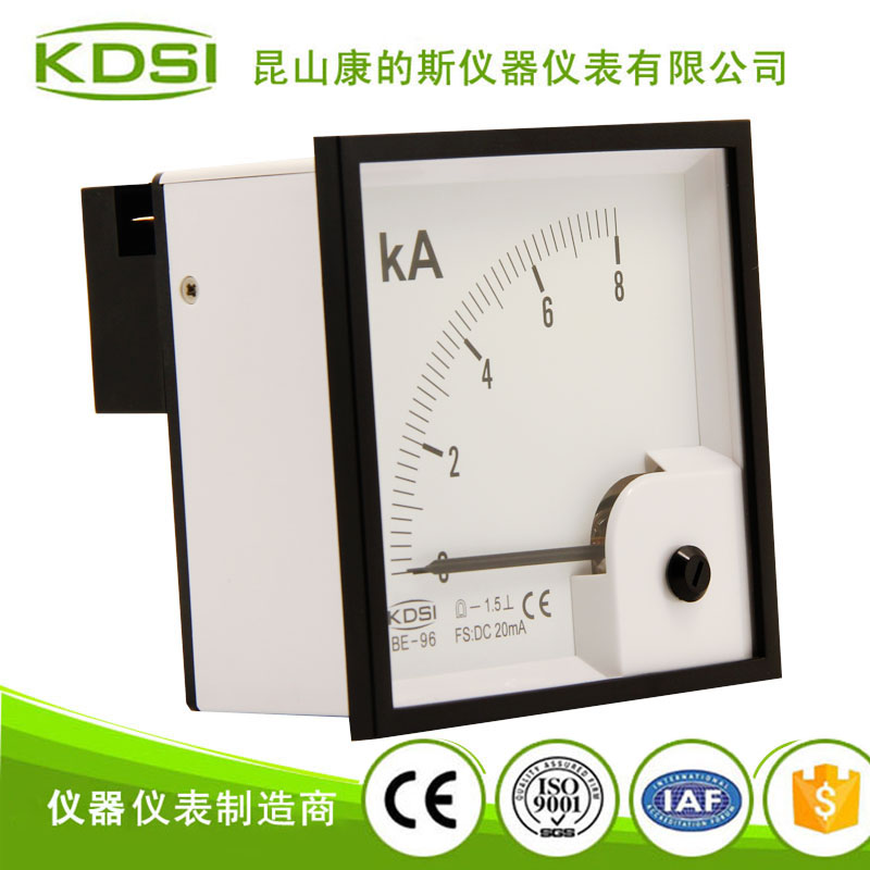 指针式直流安培测量仪BE-96 DC20mA 8KA-2
