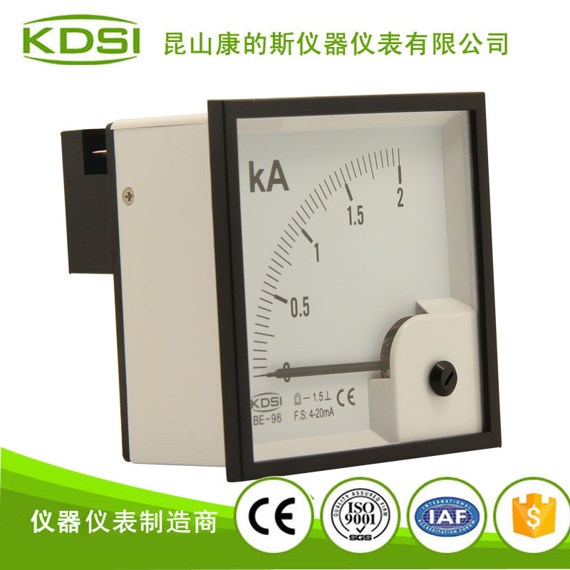 指针式直流安培测量仪 BE-96 4-20mA 2KA-1