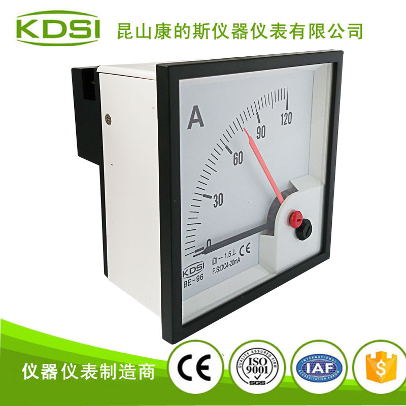 指针式直流电流表 BE-96 DC4-20mA 120A 双针-2
