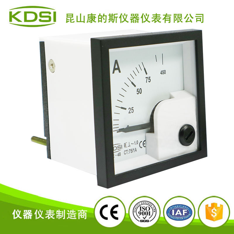 指针式配电柜电流表BE-48 AC75-1A 6倍1.0级-2