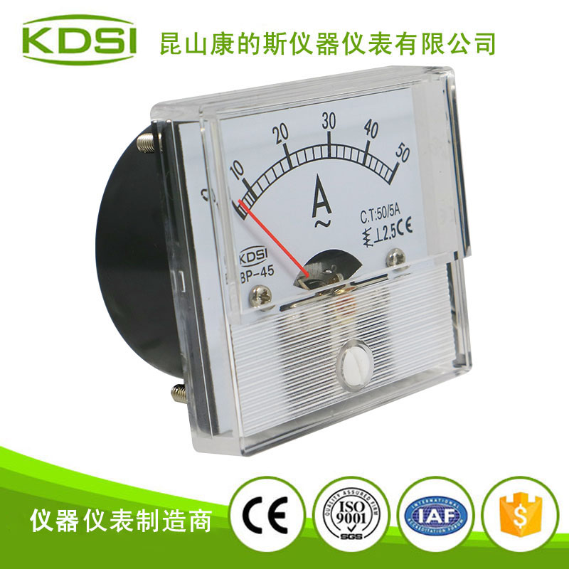 指针式交流电流表BP-45 AC50-5A-2透明盖