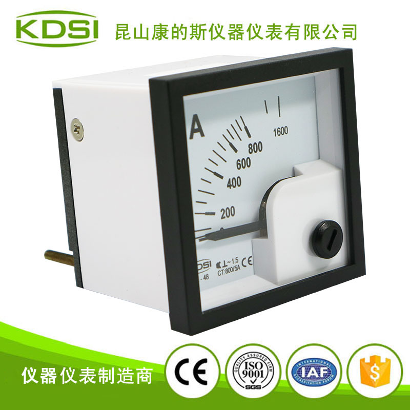 指针式配电柜电流表BE-48 AC800-5A-2