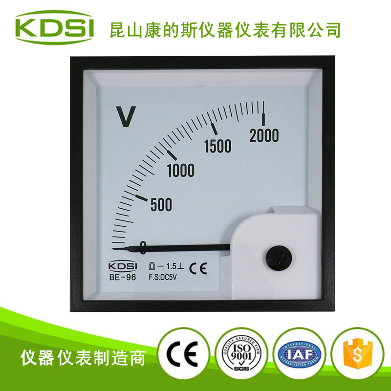 指针式直流必一·运动(BSports)官方网站
头 BE-96 DC5V 2000V