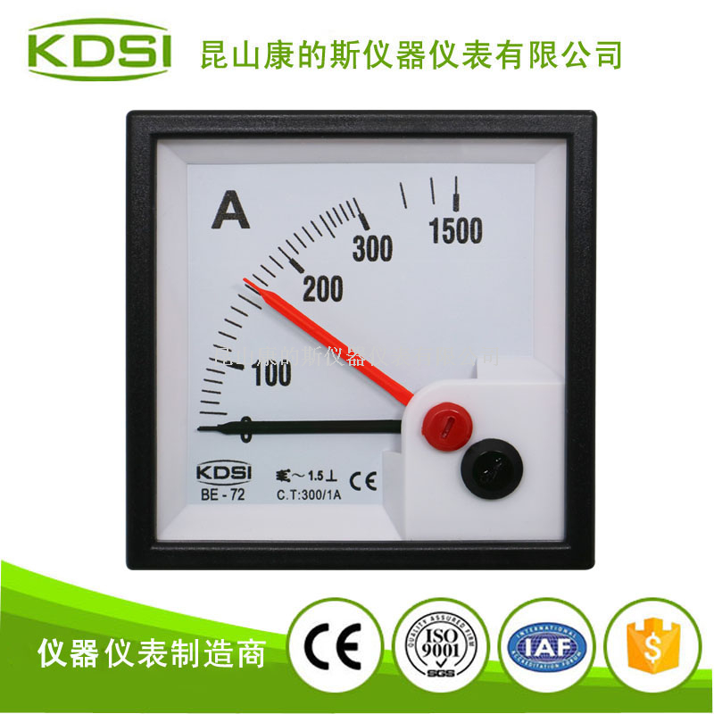 双指针交流电流表BE-72 AC300-1A 5倍