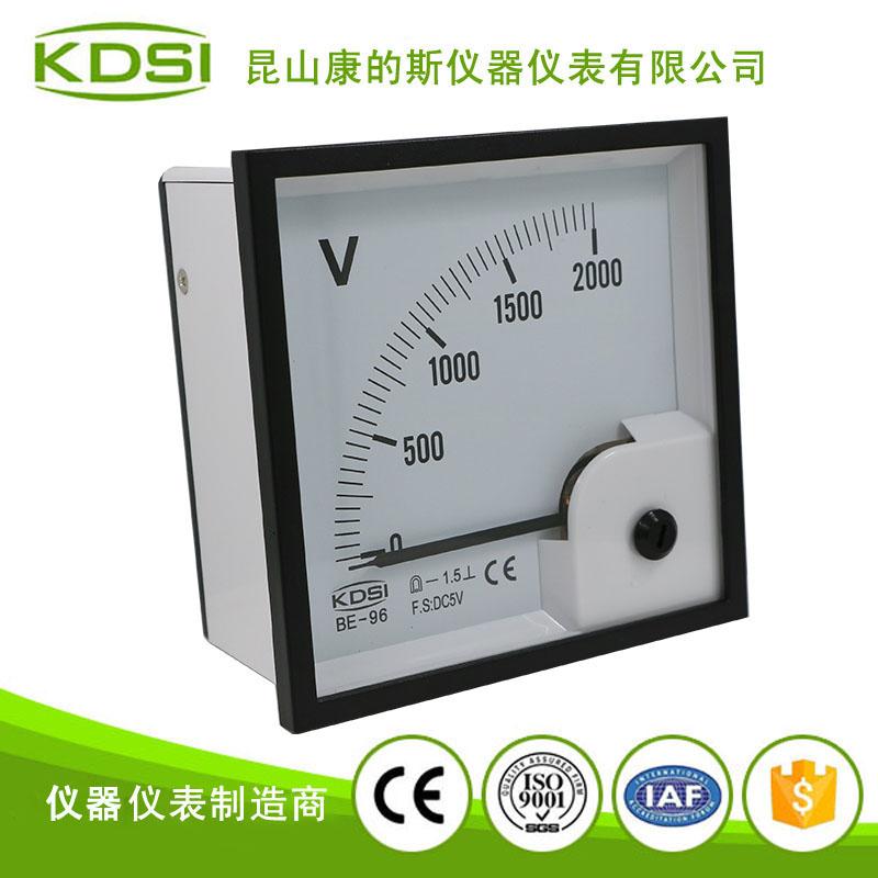 指针式直流必一·运动(BSports)官方网站
头 BE-96 DC5V 2000V-1