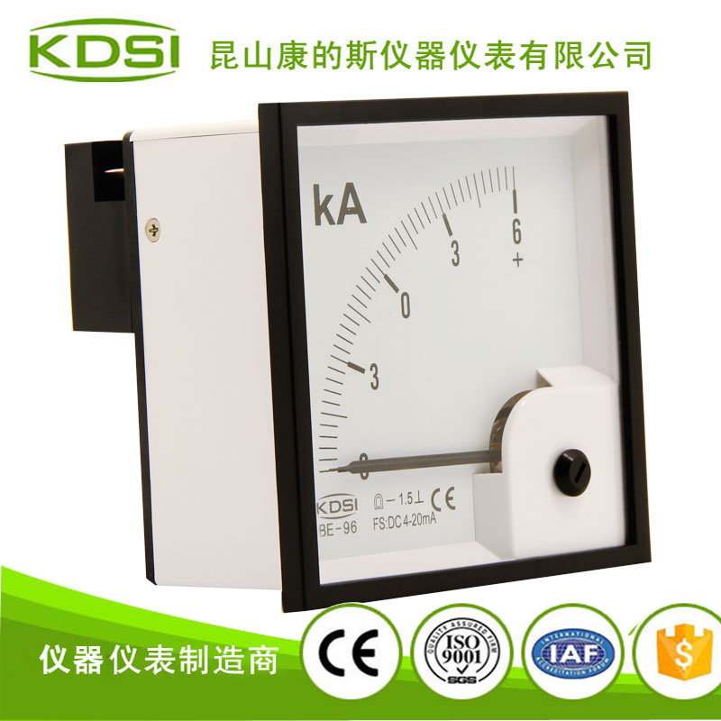 指针式直流电流表 BE-96 DC4-20mA -6kA-2