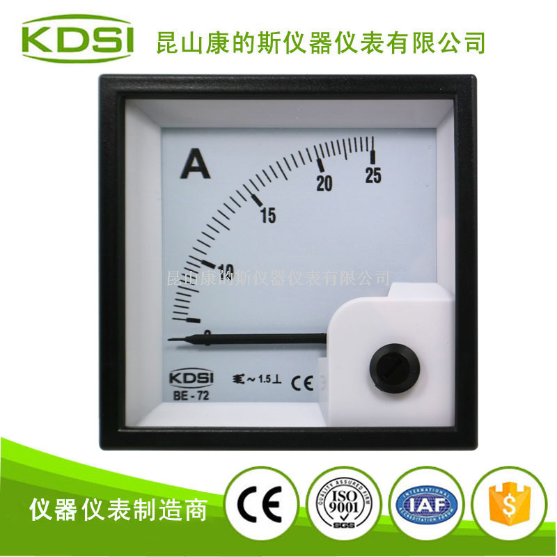 指针式交流电流表BE-72 AC25A无过载
