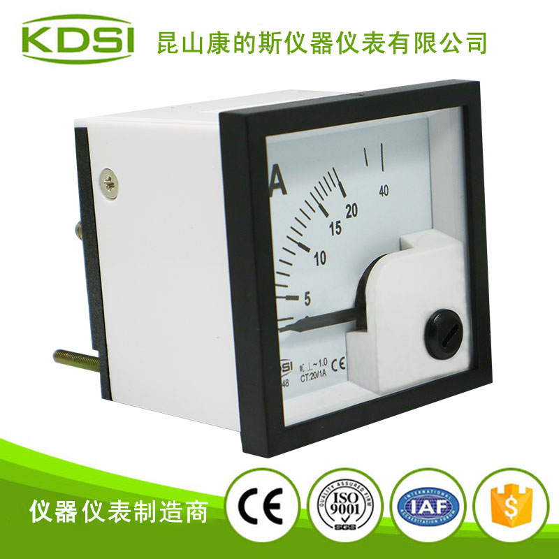 指针式配电柜电流表BE-48 AC20-1A 1级-2