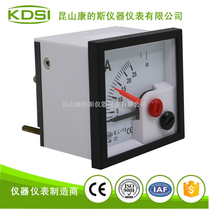 指针式交流电流表BE-48 AC25A双针-1