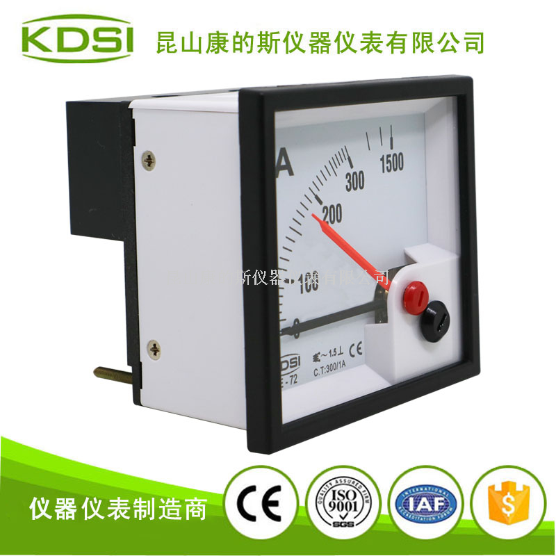 双指针交流电流表BE-72 AC300-1A 5倍-1
