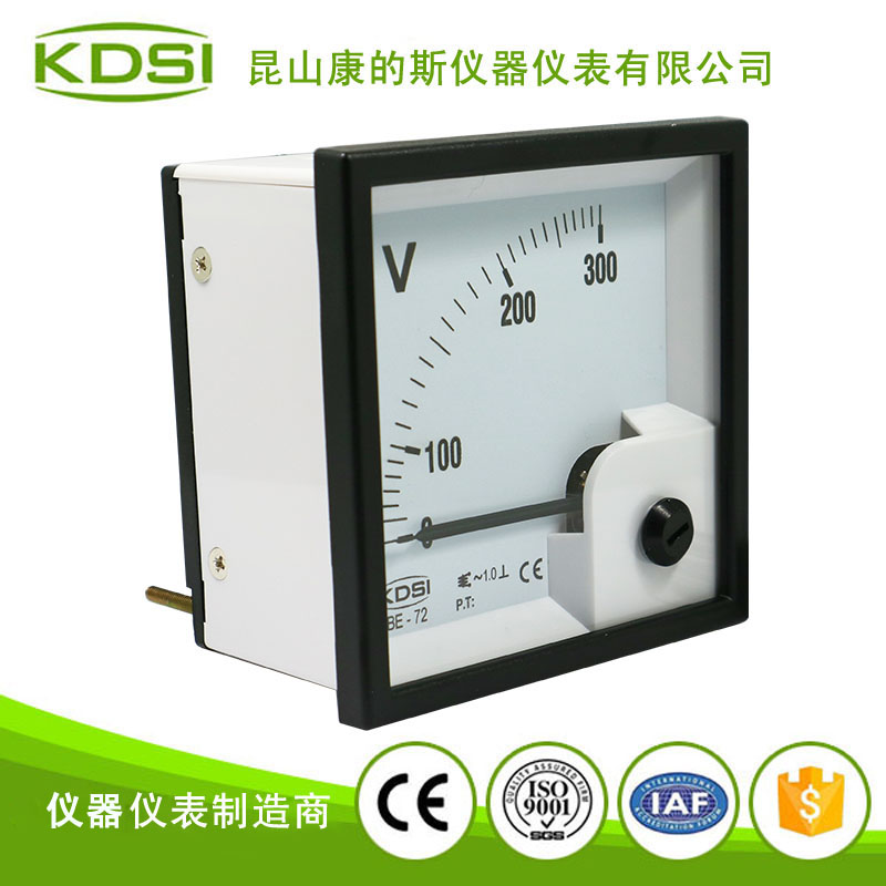 指针式交流电压表BE-72 AC300V 1.0级-2 指针式交流电压表BE-72 AC300V 1.0级-2