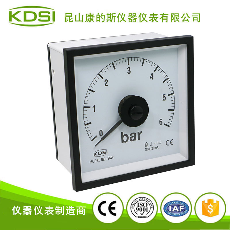 指针式直流电流表BE-96W DC4-20mA 6bar-2