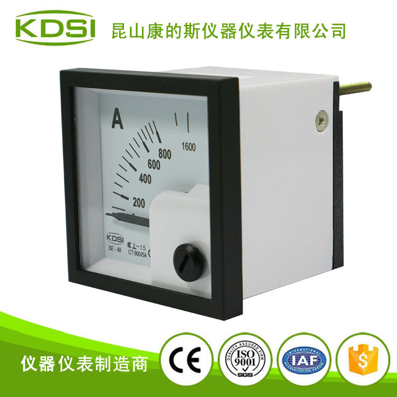 指针式配电柜电流表BE-48 AC800-5A-1