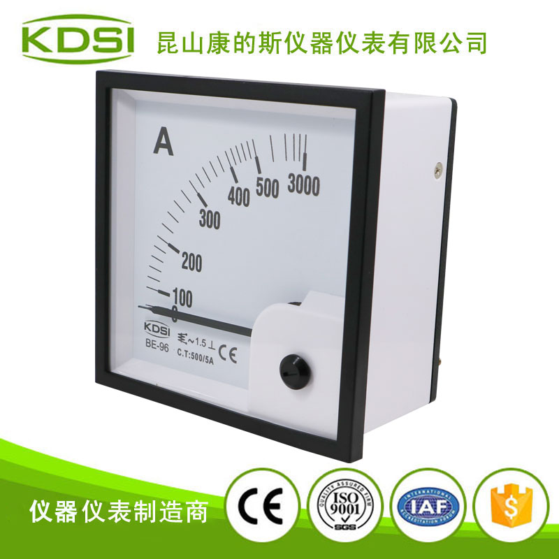 指针式交流电流表 BE-96 AC500-5A 6倍-2