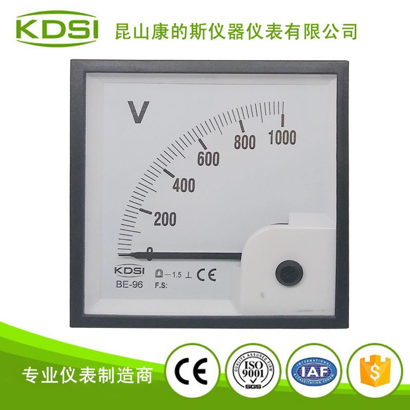 指针式直流必一·运动(BSports)官方网站
 BE-96 DC1000V