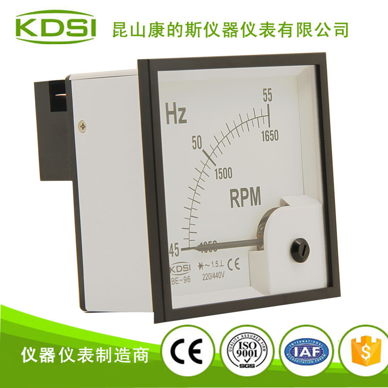 指针式频率表 转速表 BE-96 45-55HZ 1350-1650RPM-2