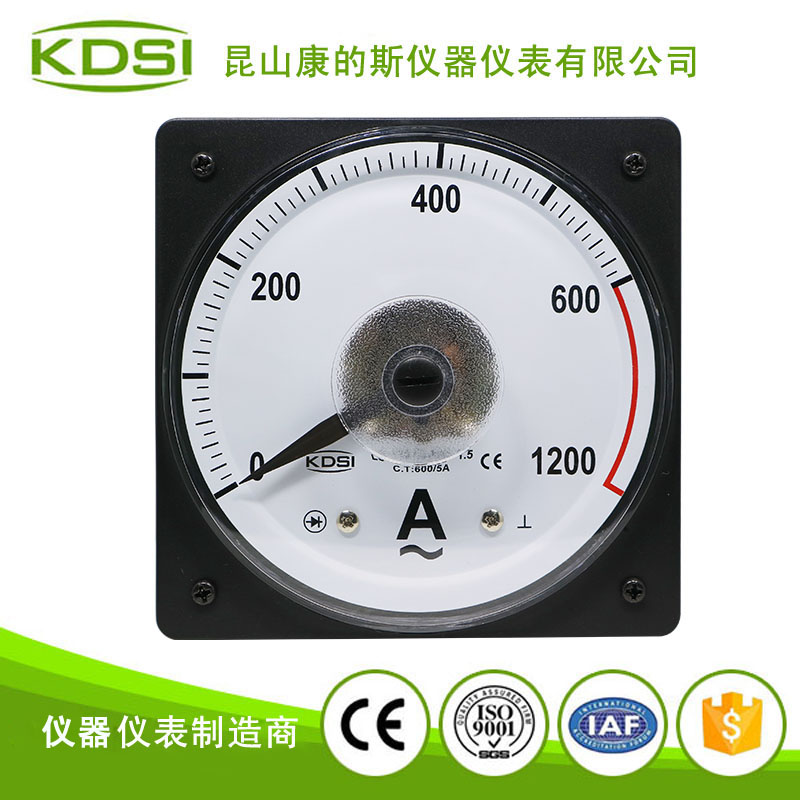 指针式交流船用电流表LS-110 AC600-5A 2倍