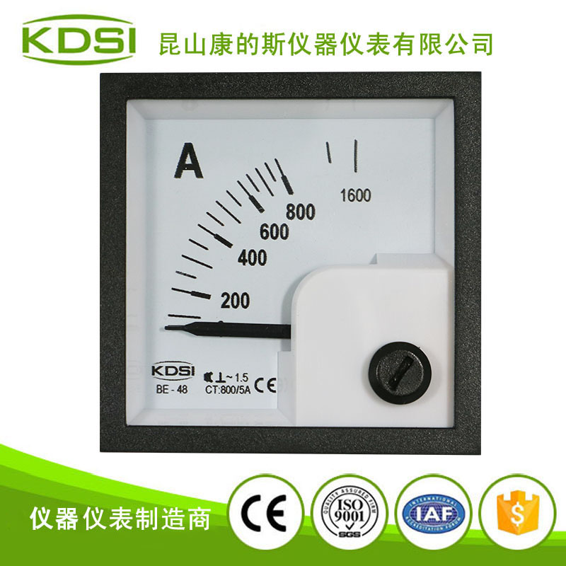 指针式配电柜电流表BE-48 AC800/5A