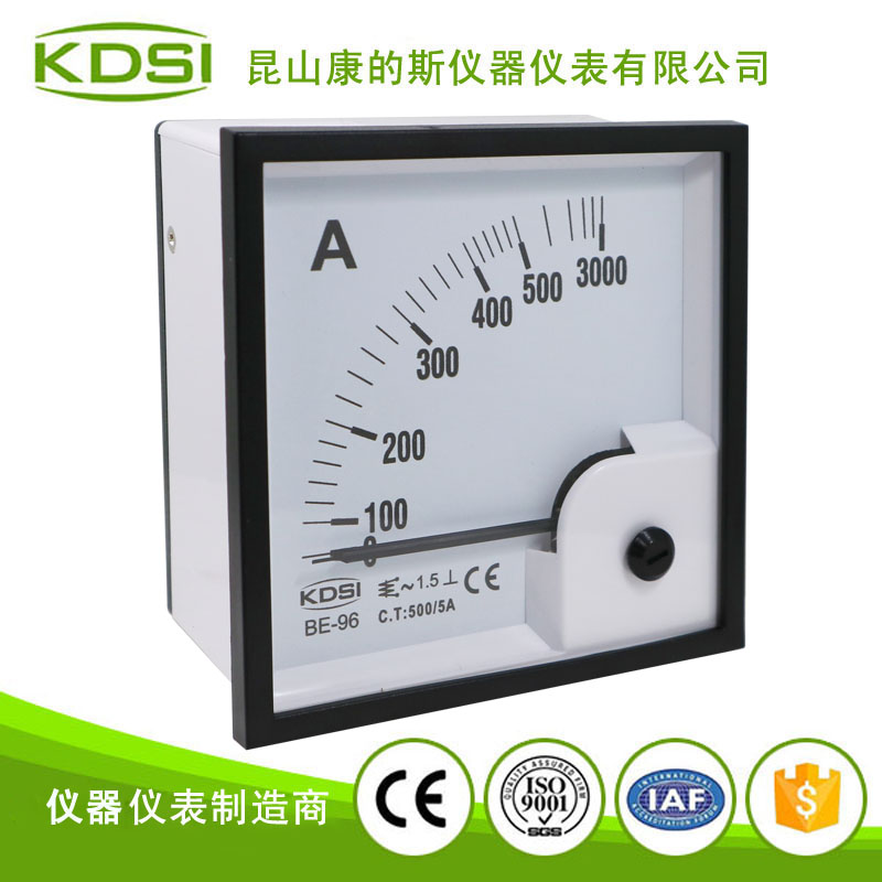 指针式交流电流表 BE-96 AC500-5A 6倍-1