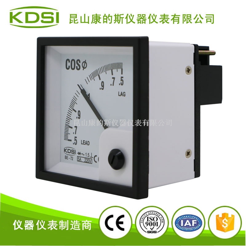 指针式功率因素表BE-72 COS 5A 220V-2
