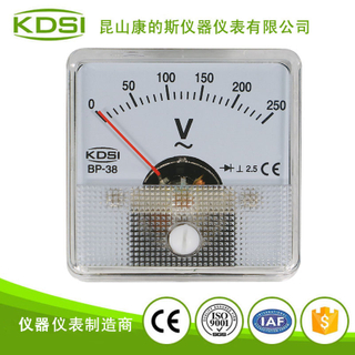 指针式整流电压表 小型电压测量仪器仪表BP-38 AC250V