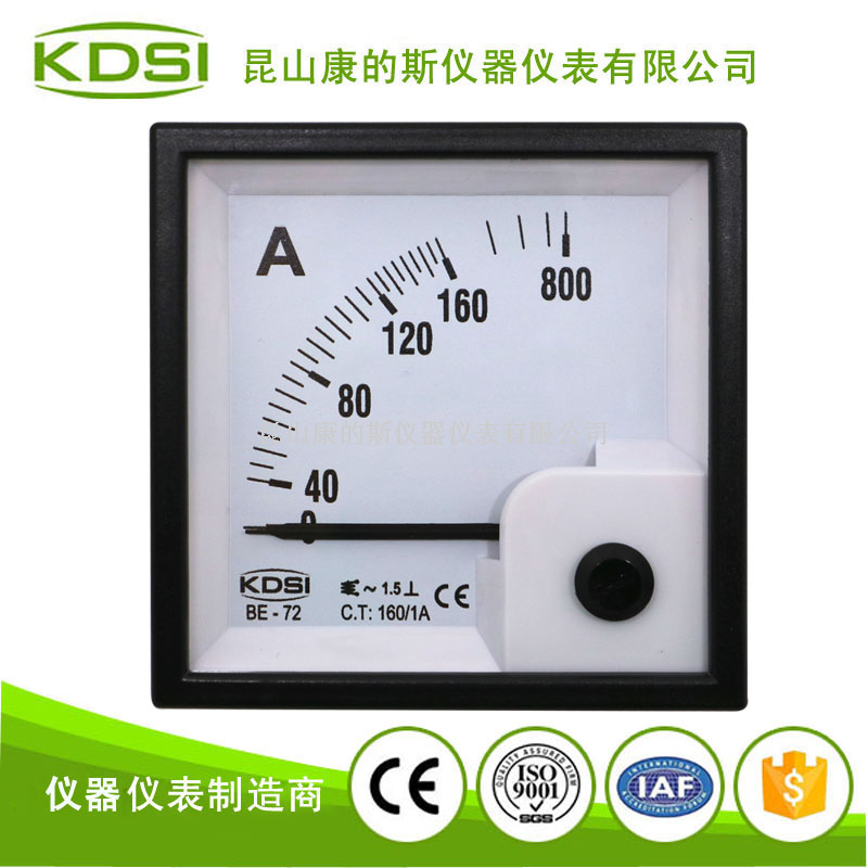 指针式交流电流表BE-72 AC160-1A 5倍