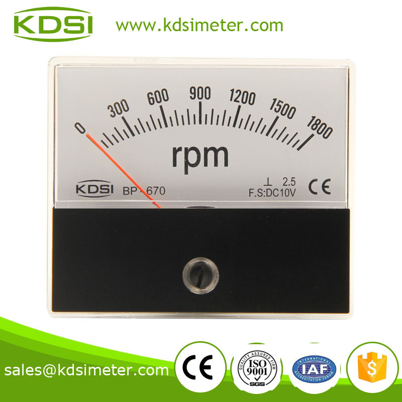 指针式直流电压表转速表 BP-670 DC10V 1800RPM