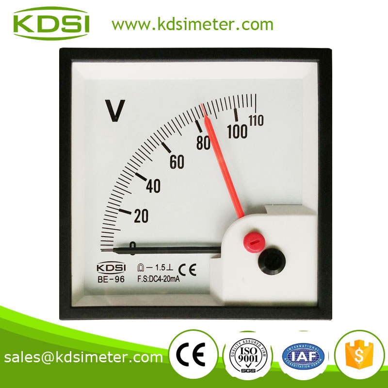 双指针直流电流电压表 BE-96 DC4-20mA 110V