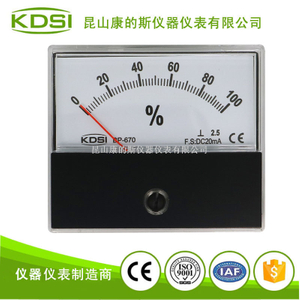 指針式直流毫安電流表 負載表BP-670 DC20mA 0-100