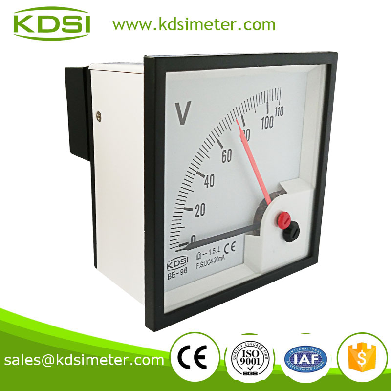 双指针直流电流电压表 BE-96 DC4-20mA 110V-1