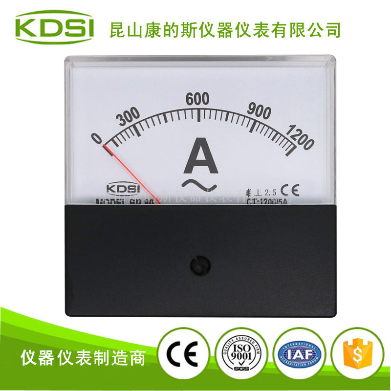 指针式交流电流表BP-80 AC1200-5A黑盖-1