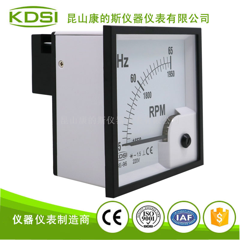 指针式频率 转速表BE-96 55-65Hz 1650-1950rpm 220v-2